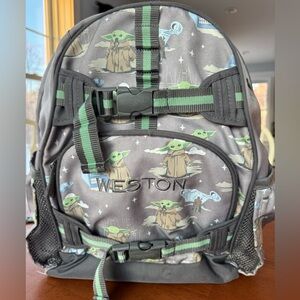 Pottery Barn Kids Star Wars Backpack - Gray and Green